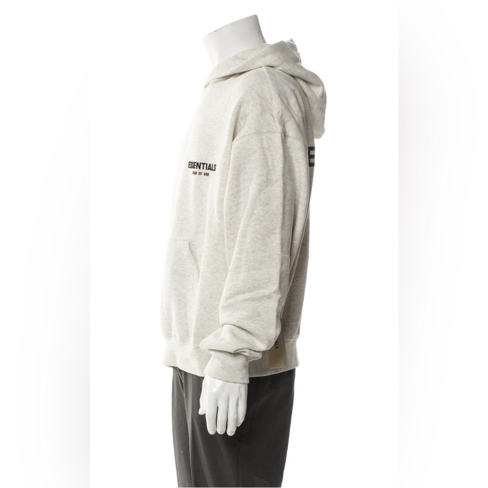 ESSENTIALS FEAR OG GOD LIGHT OATMEAL PULLOVER HOODIE - Picture 5 of 10